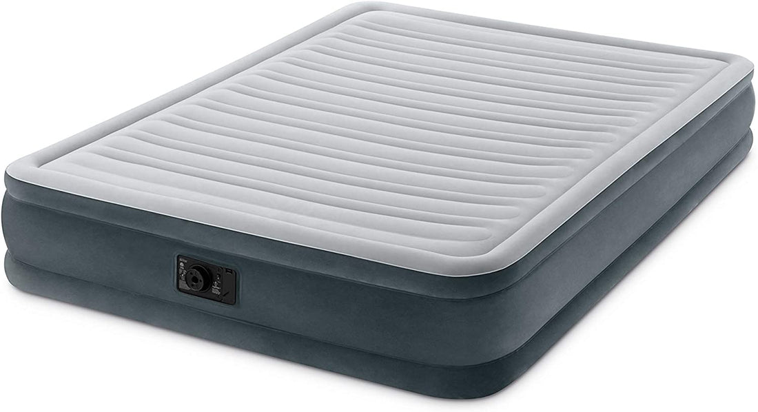 INTEX QUEEN DURA-BEAM COMFORT-PLUSH AIRBED WITH BIP-Outdoor Recreation &gt; Camping &gt; Inflatable Mattresses-PEROZ Accessories