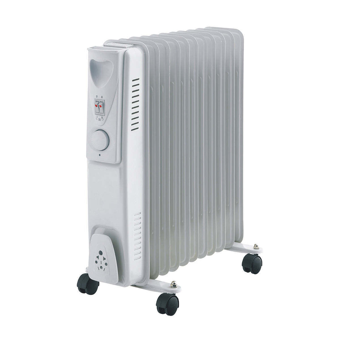 11-Fin Oil Column Heater 2400W w/ 3 Heat Settings &amp; Wheels-Appliances &gt; Heaters-PEROZ Accessories