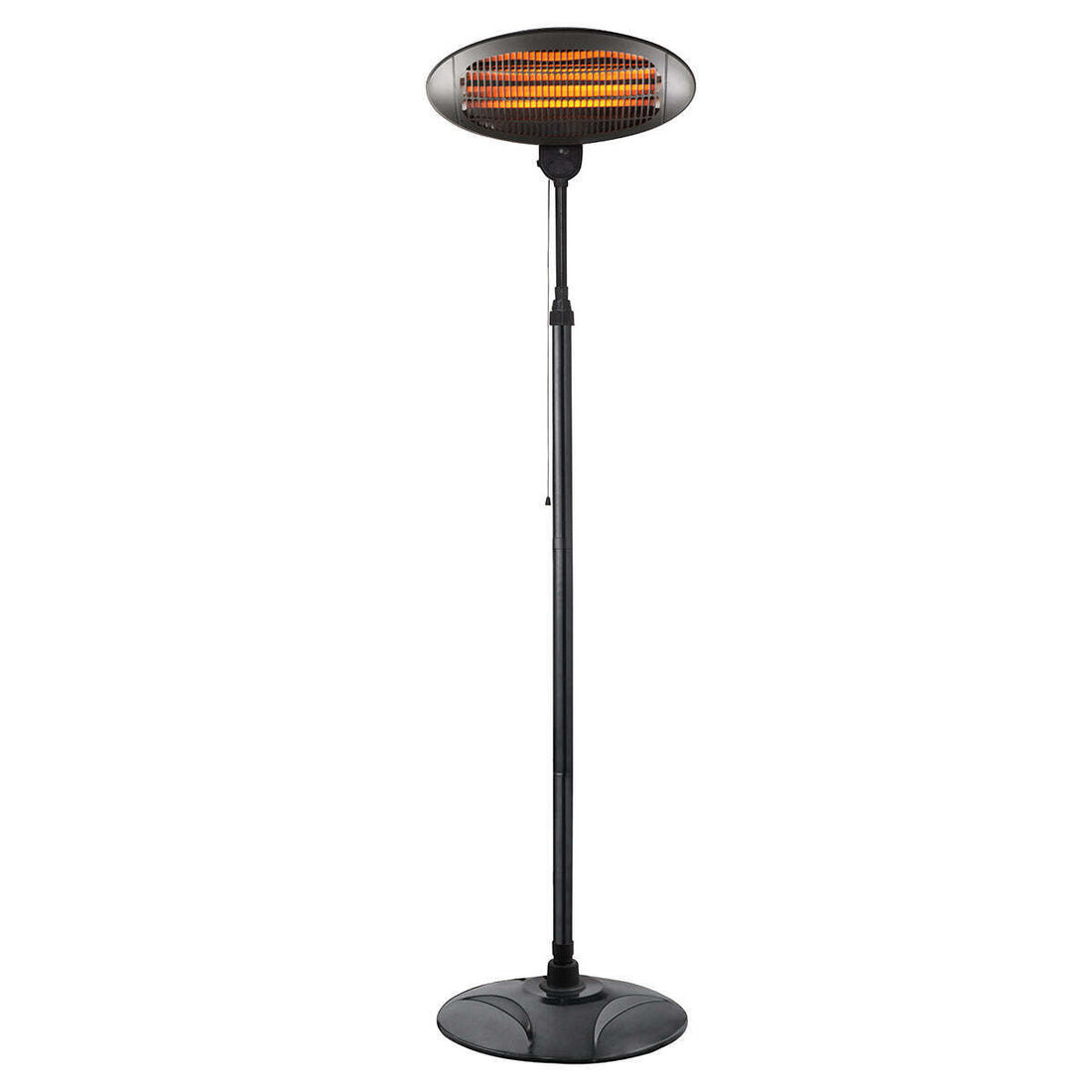 2000W 2.1m Free Standing Adjustable Portable Outdoor Electric Patio Heater Black-Appliances &gt; Heaters-PEROZ Accessories