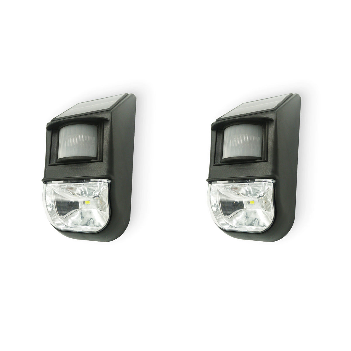 Solar-Powered Motion Sensor Light (2-Piece), Detects Motion, Rechargeable-Outdoor Lights-PEROZ Accessories