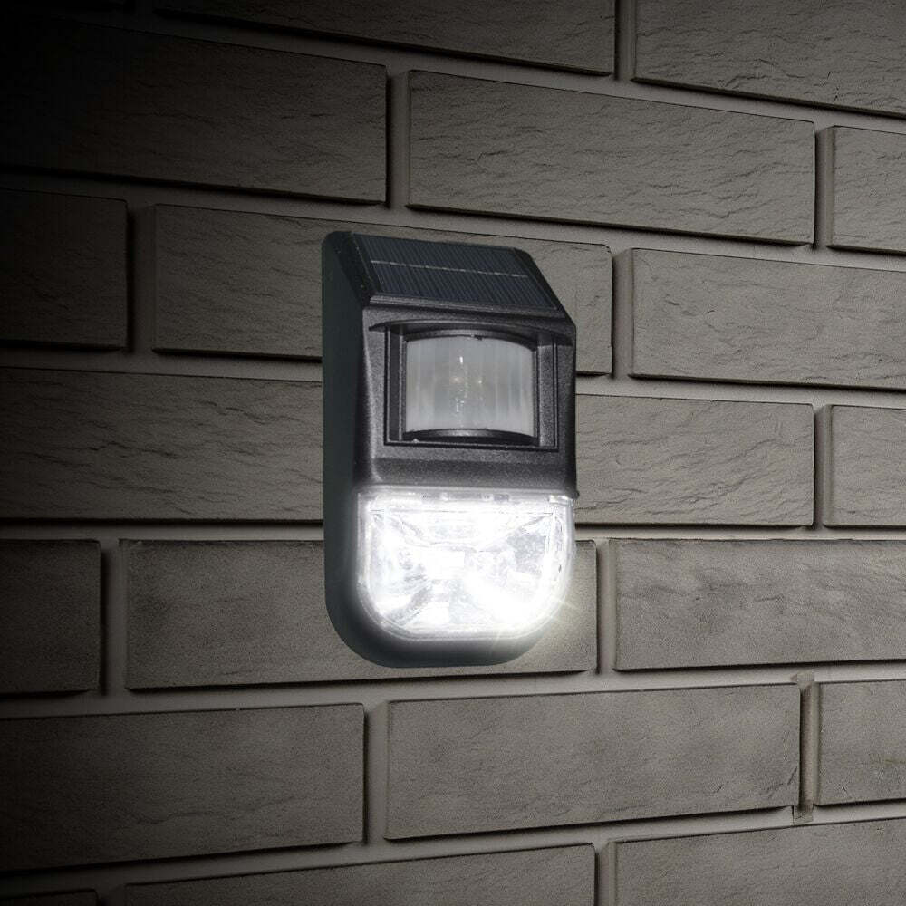 Solar-Powered Motion Sensor Light (2-Piece), Detects Motion, Rechargeable-Outdoor Lights-PEROZ Accessories