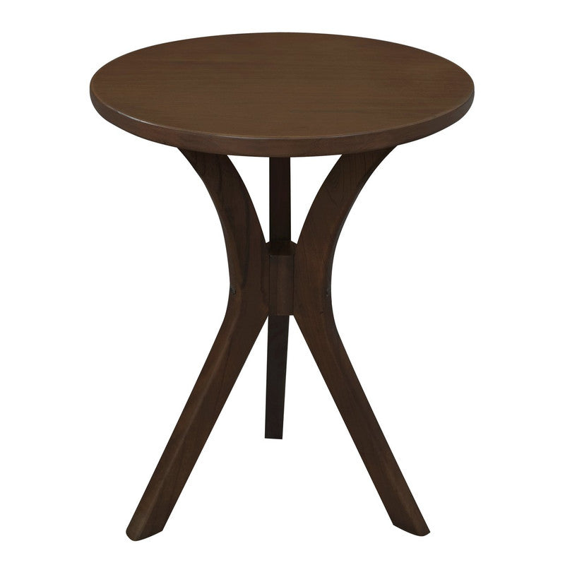 Gatsby Round Side Table - Small (Walnut)-Furniture &gt; Living Room &gt; Side Tables-PEROZ Accessories