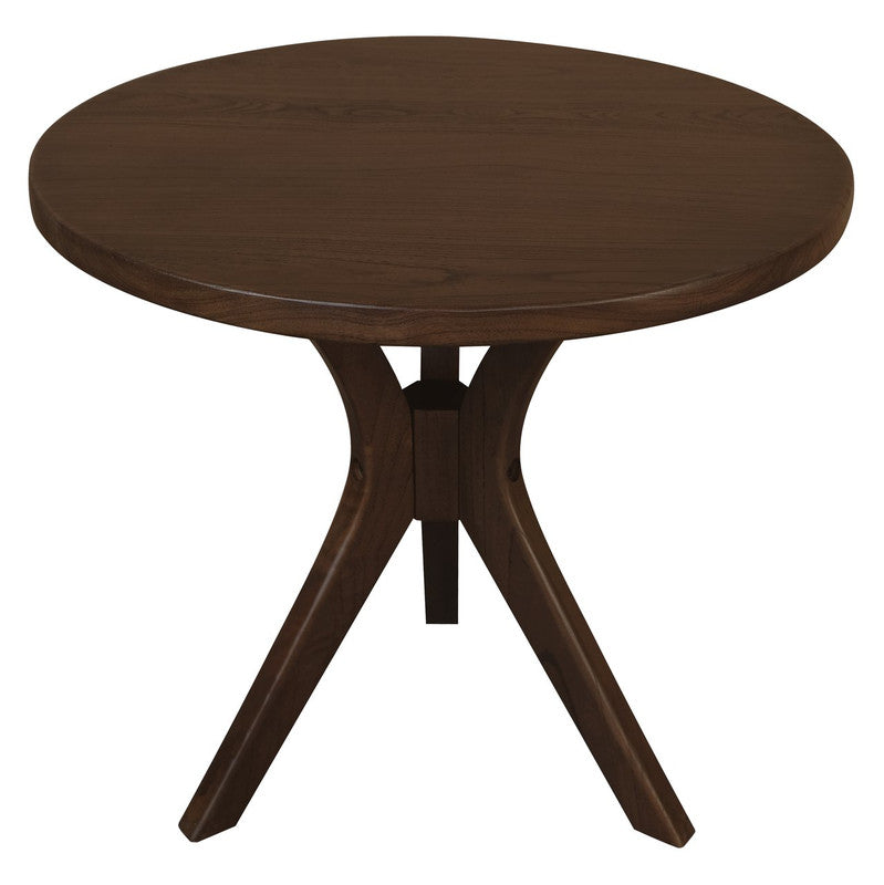 Gatsby Round Side Table - Large (Walnut)-Furniture &gt; Living Room &gt; Side Tables-PEROZ Accessories