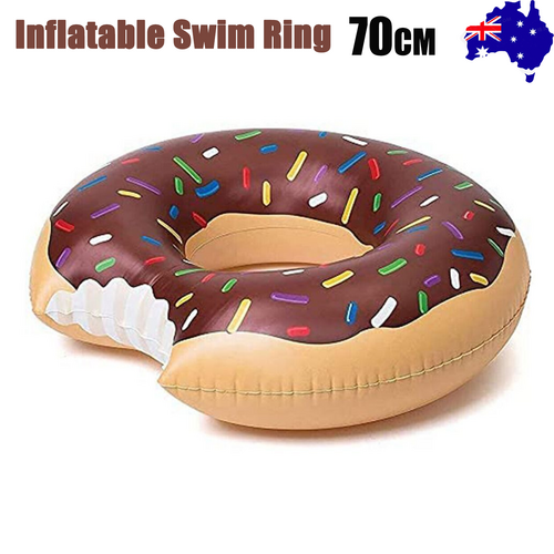 Coffee Inflatable Giant Donut Raft Swim Ring Float Swimming Pool Beach Lounge Pink Coff 70CM-Appliances &gt; Vacuum Cleaners &gt; Vacuum Cleaner Accessories-PEROZ Accessories