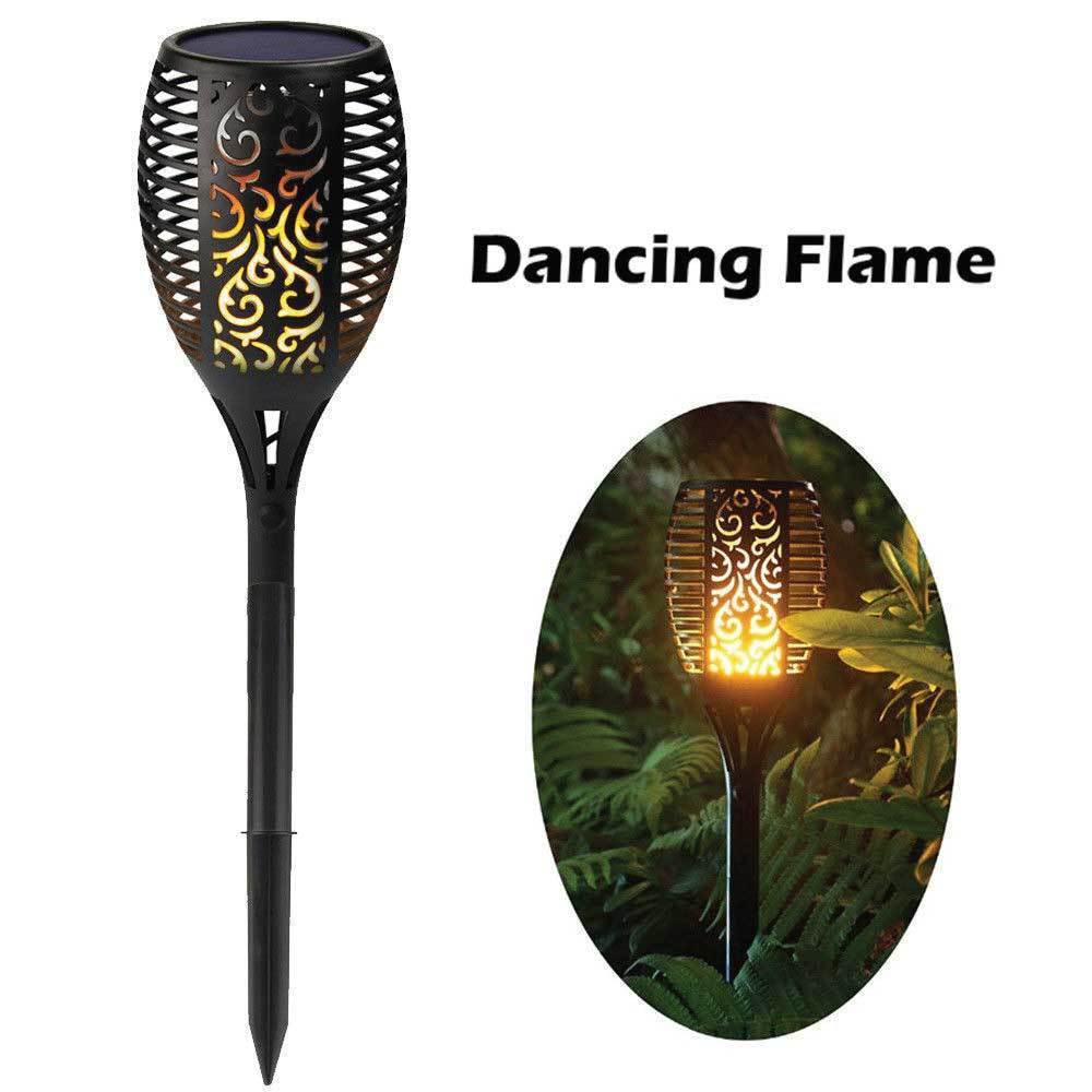 51 LED Bulbs Torch Solar Garden Outdoor Flame Dancing Flickering Light Auto Lamp-Home &amp; Garden &gt; Lighting-PEROZ Accessories