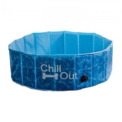 S Dog Swimming Pool - Chill Out Plastic Pet Puppy Bath Splash Fun All For Paws-Pet Care &gt; Dog Supplies &gt; Dog Collars, Leads &amp; Harnesses-PEROZ Accessories