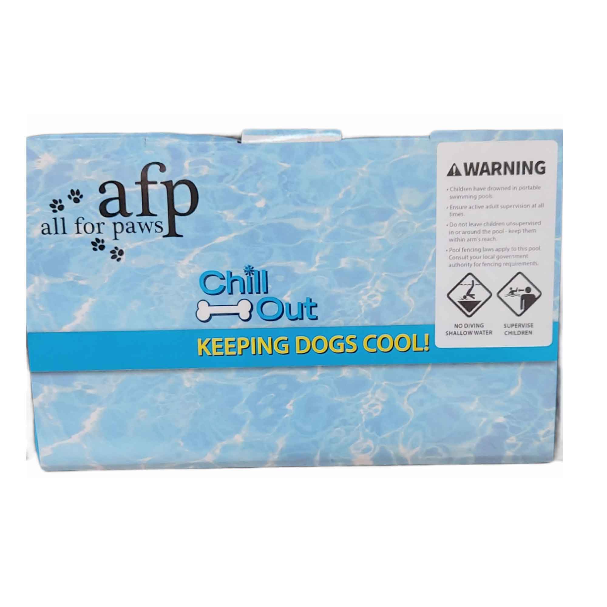 S Dog Swimming Pool - Chill Out Plastic Pet Puppy Bath Splash Fun All For Paws-Pet Care &gt; Dog Supplies &gt; Dog Collars, Leads &amp; Harnesses-PEROZ Accessories