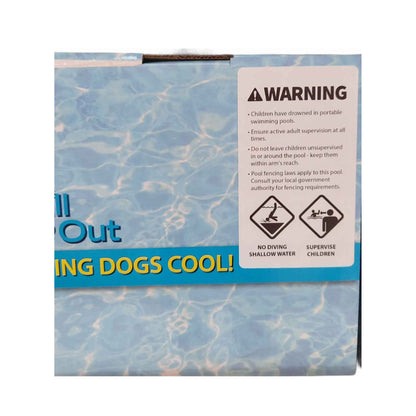 S Dog Swimming Pool - Chill Out Plastic Pet Puppy Bath Splash Fun All For Paws-Pet Care &gt; Dog Supplies &gt; Dog Collars, Leads &amp; Harnesses-PEROZ Accessories