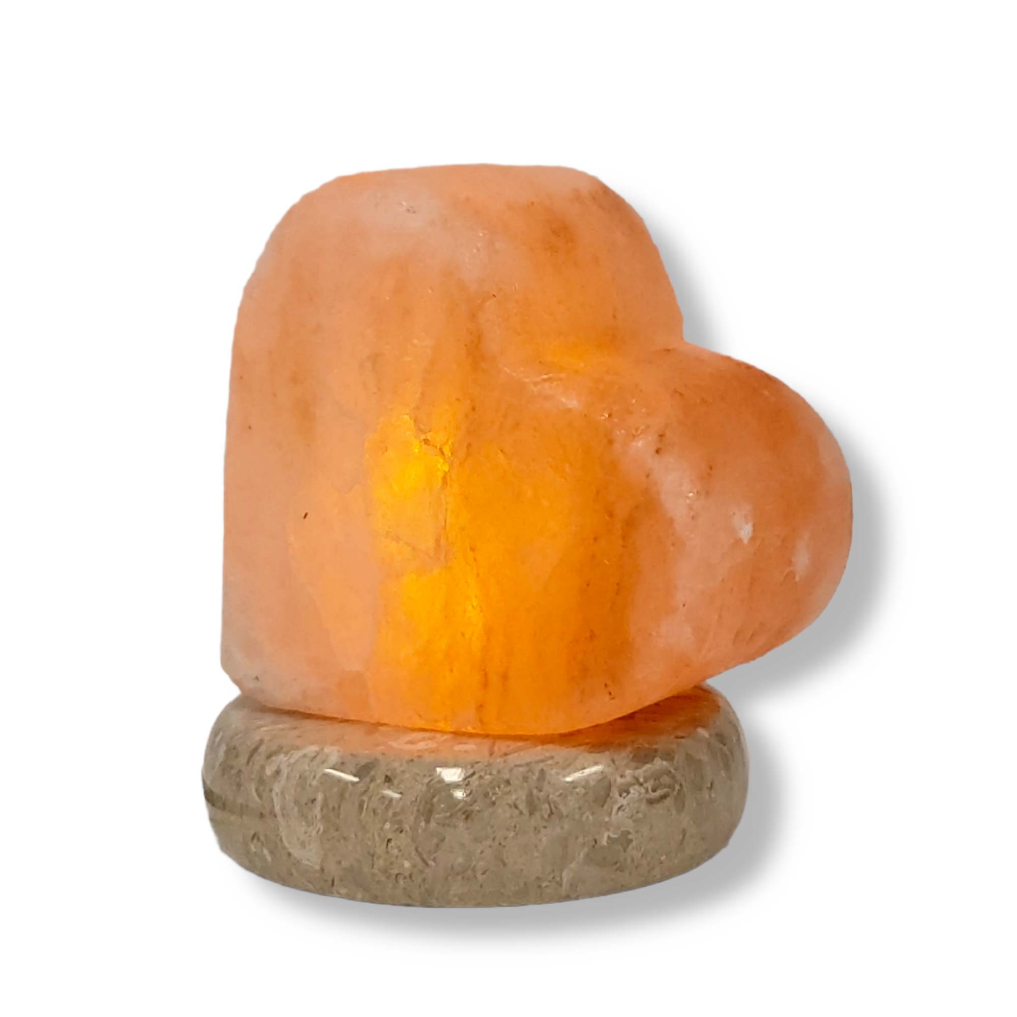 USB Colour Changing Salt Himalayan Lamp - Heart Love Shape Pink Rock LED Light-Home &amp; Garden &gt; Lighting &gt; Table Lamps-PEROZ Accessories