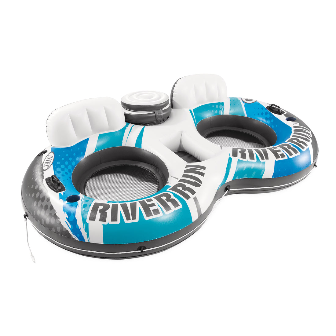 Intex River Run 2 Blue Rapids Inflatable Floating Lake Tube-Home &amp; Garden &gt; Pool &amp; Accessories &gt; Pool Toys &amp; Inflatables-PEROZ Accessories