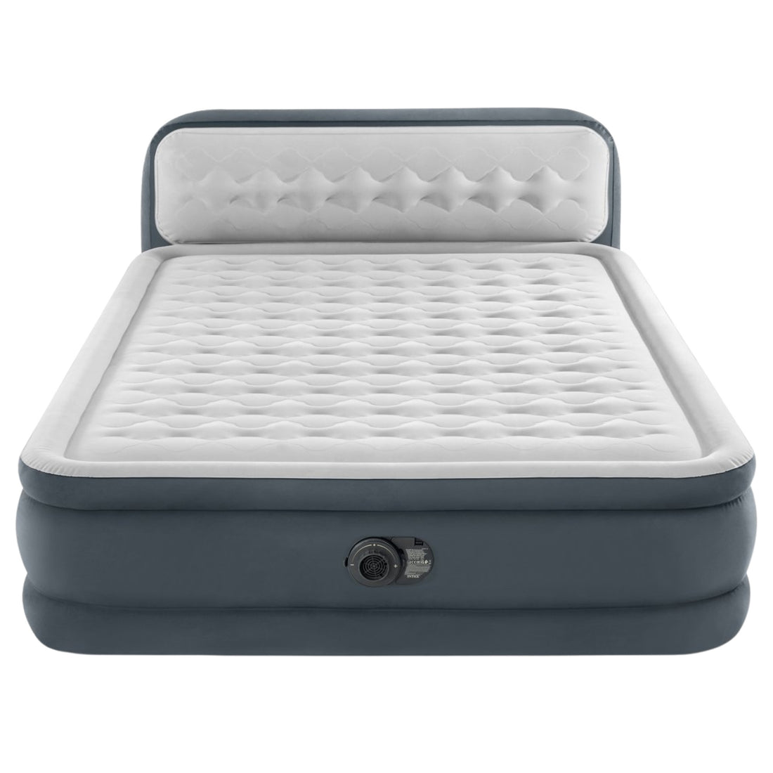 Intex Dura-beam Deluxe Ultra Plush Headboard Air Mattress - Queen-Outdoor Recreation &gt; Camping &gt; Inflatable Mattresses-PEROZ Accessories