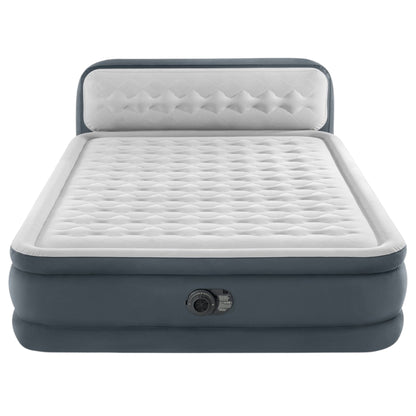 Intex Dura-beam Deluxe Ultra Plush Headboard Air Mattress - Queen-Outdoor Recreation &gt; Camping &gt; Inflatable Mattresses-PEROZ Accessories