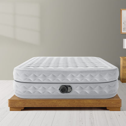 Intex Dura-Beam® Deluxe Queen Supreme Air-Flow Air Mattress-Outdoor Recreation &gt; Camping &gt; Inflatable Mattresses-PEROZ Accessories