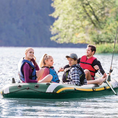 Intex Seahawk 4 Inflatable Boat Set - 4 Person-Outdoor Recreation &gt; Boating &gt; Boating Accessories-PEROZ Accessories