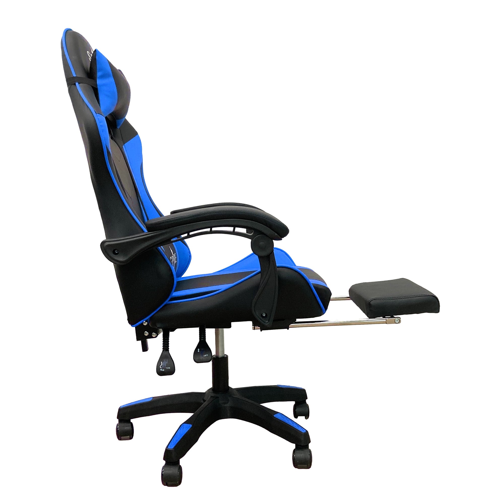 Intex Spire Zinc Blue And Black Adjustable Gaming/office Chair-Furniture &gt; Office &gt; Office &amp; Desk Chairs-PEROZ Accessories