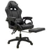 Intex Spire Onyx Led Massage Gaming Chair - Black-Furniture > Bar Stools & Chairs > Massage Chairs-PEROZ Accessories