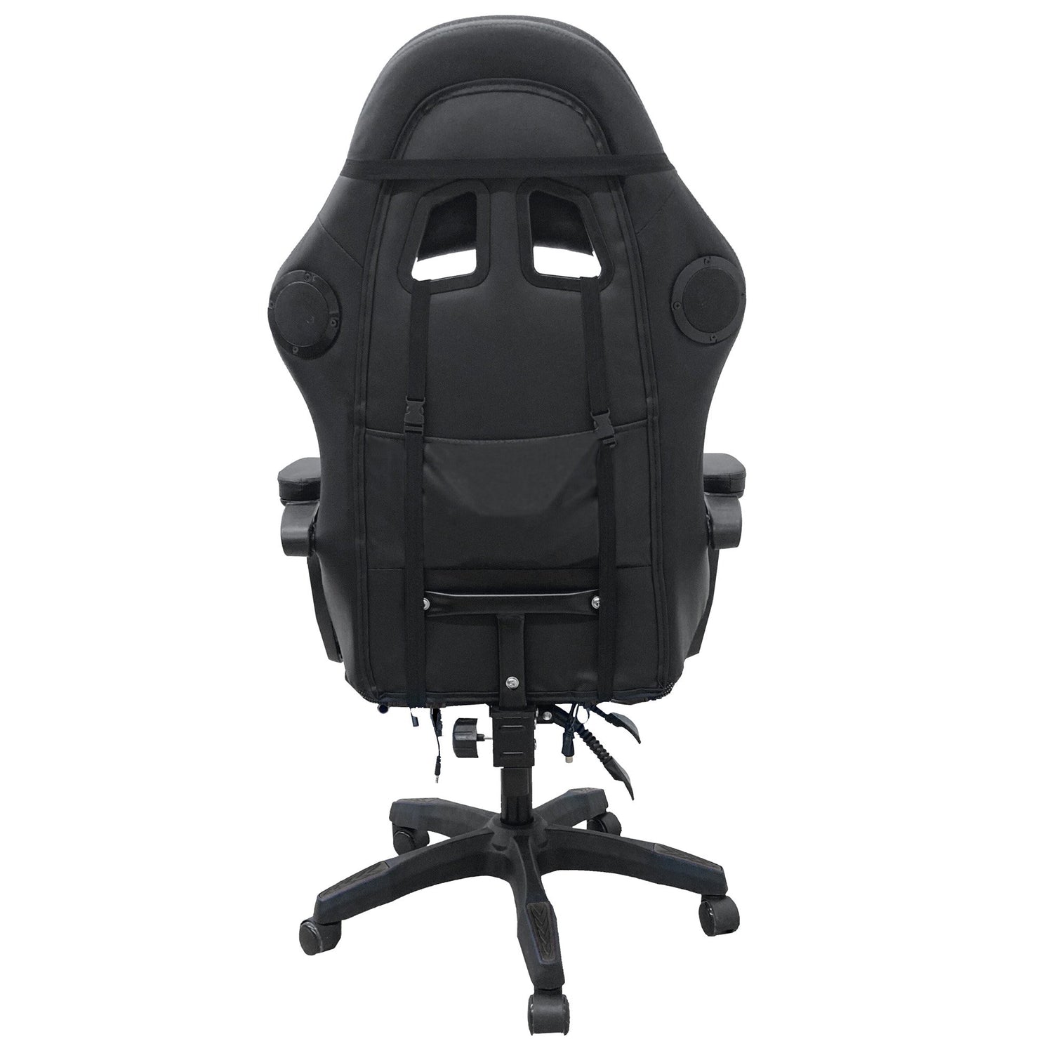 Intex Spire Onyx Led Massage Gaming Chair - Black-Furniture &gt; Bar Stools &amp; Chairs &gt; Massage Chairs-PEROZ Accessories