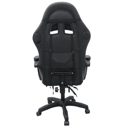 Intex Spire Onyx Led Massage Gaming Chair - Black-Furniture &gt; Bar Stools &amp; Chairs &gt; Massage Chairs-PEROZ Accessories