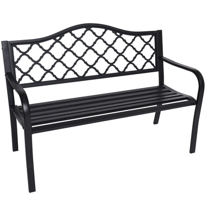 Wallaroo Steel Outdoor Garden Bench - Elegant-Furniture &gt; Outdoor &gt; Outdoor Benches-PEROZ Accessories