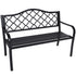 Wallaroo Steel Outdoor Garden Bench - Elegant-Furniture > Outdoor > Outdoor Benches-PEROZ Accessories