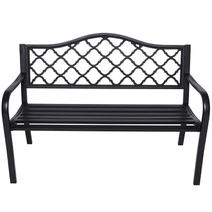 Wallaroo Steel Outdoor Garden Bench - Elegant-Furniture &gt; Outdoor &gt; Outdoor Benches-PEROZ Accessories