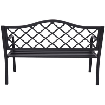 Wallaroo Steel Outdoor Garden Bench - Elegant-Furniture &gt; Outdoor &gt; Outdoor Benches-PEROZ Accessories