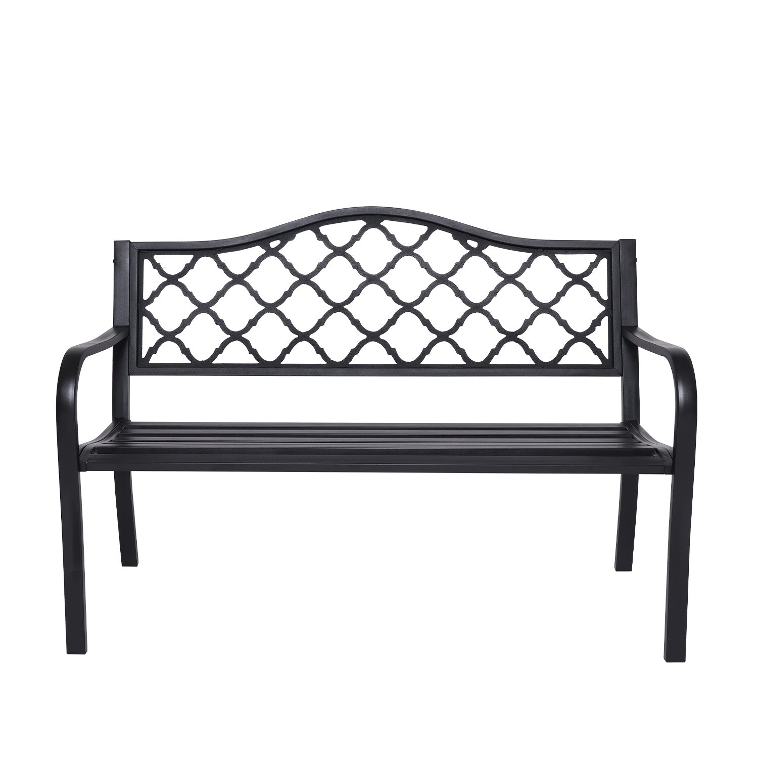 Wallaroo Steel Outdoor Garden Bench - Elegant-Furniture &gt; Outdoor &gt; Outdoor Benches-PEROZ Accessories