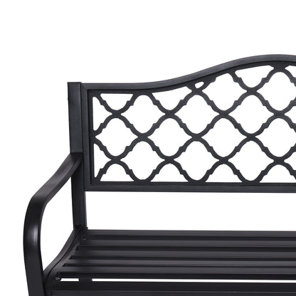 Wallaroo Steel Outdoor Garden Bench - Elegant-Furniture &gt; Outdoor &gt; Outdoor Benches-PEROZ Accessories