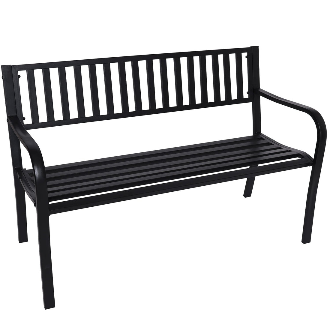 Wallaroo Steel Outdoor Garden Bench - Modern-Furniture &gt; Outdoor &gt; Outdoor Benches-PEROZ Accessories