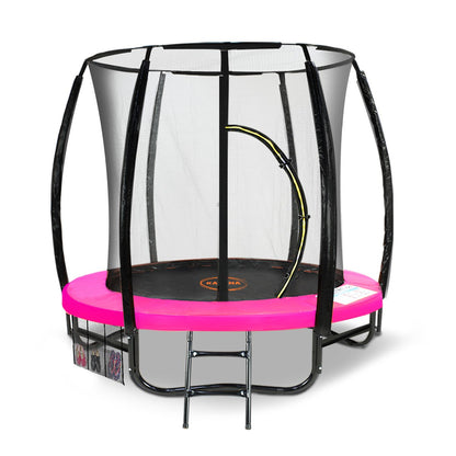 Kahuna Classic 6ft Outdoor Round Trampoline Safety Enclosure - Pink-Sports &amp; Fitness &gt; Trampolines &gt; Trampolines &amp; Accessories-PEROZ Accessories