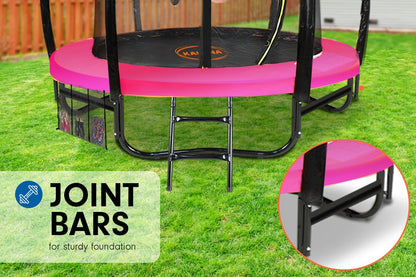 Kahuna Classic 6ft Outdoor Round Trampoline Safety Enclosure - Pink-Sports &amp; Fitness &gt; Trampolines &gt; Trampolines &amp; Accessories-PEROZ Accessories