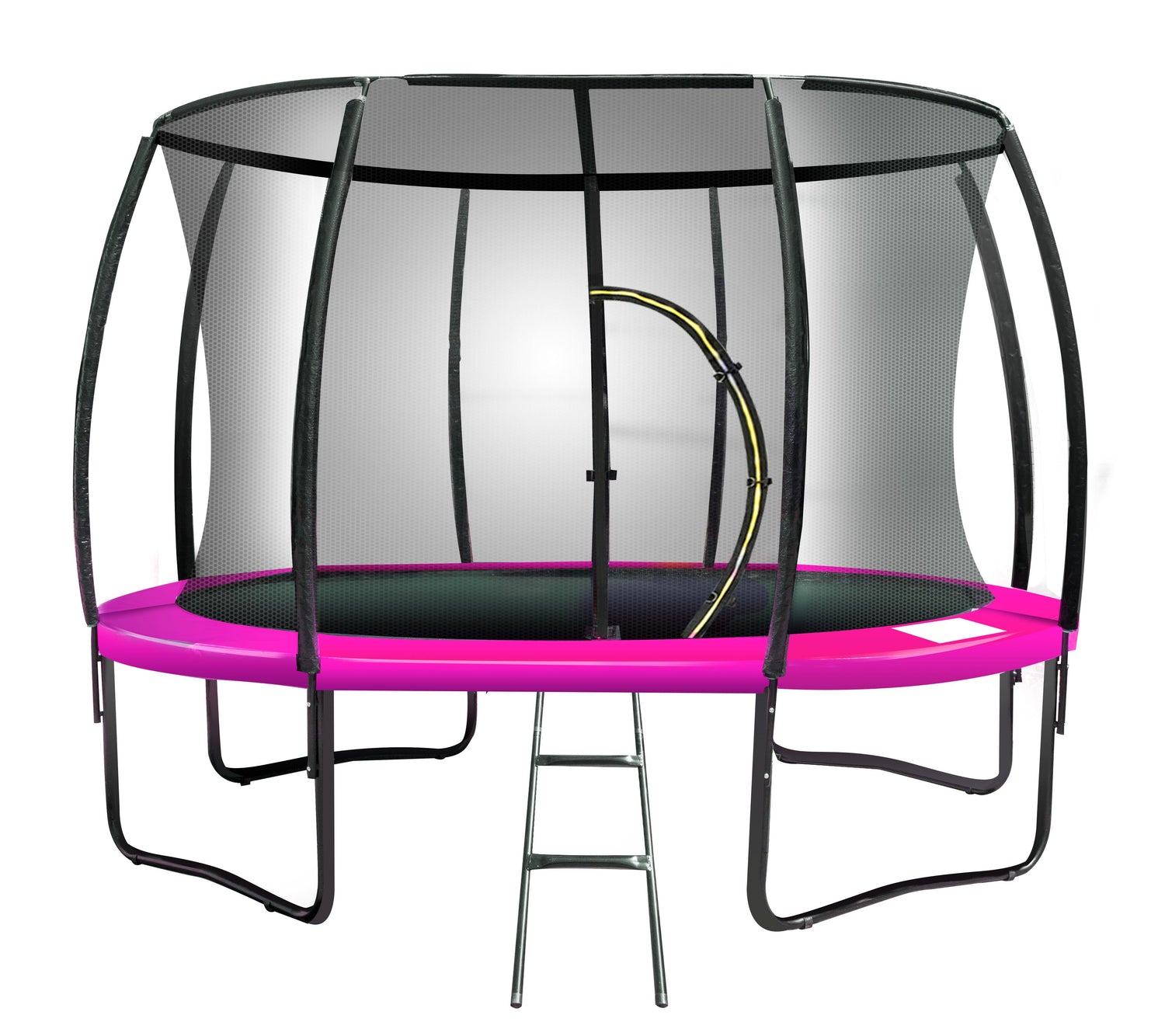 Kahuna 10ft Outdoor Trampoline With Safety Enclosure Pad Ladder Basketball Hoop Set Pink-Sports &amp; Fitness &gt; Trampolines &gt; Trampolines &amp; Accessories-PEROZ Accessories