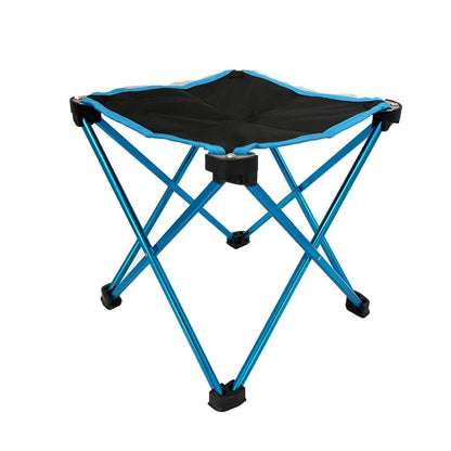 Mini Portable Outdoor Folding Stool Camping Fishing Picnic Chair Seat 80kg Blue-Camping Chairs-PEROZ Accessories