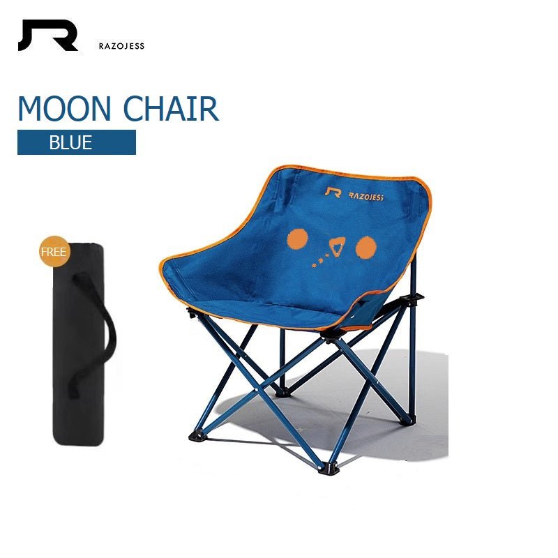 RAZOJESS Moon Chair for Outdoor Camping Fishing Picnic Blue-Outdoor Recreation &gt; Camping &gt; Camp Furniture-PEROZ Accessories