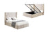 Allure Beige Velvet Gas Lift Bed - King-Furniture > Bedroom > Beds & Bed Frames-PEROZ Accessories