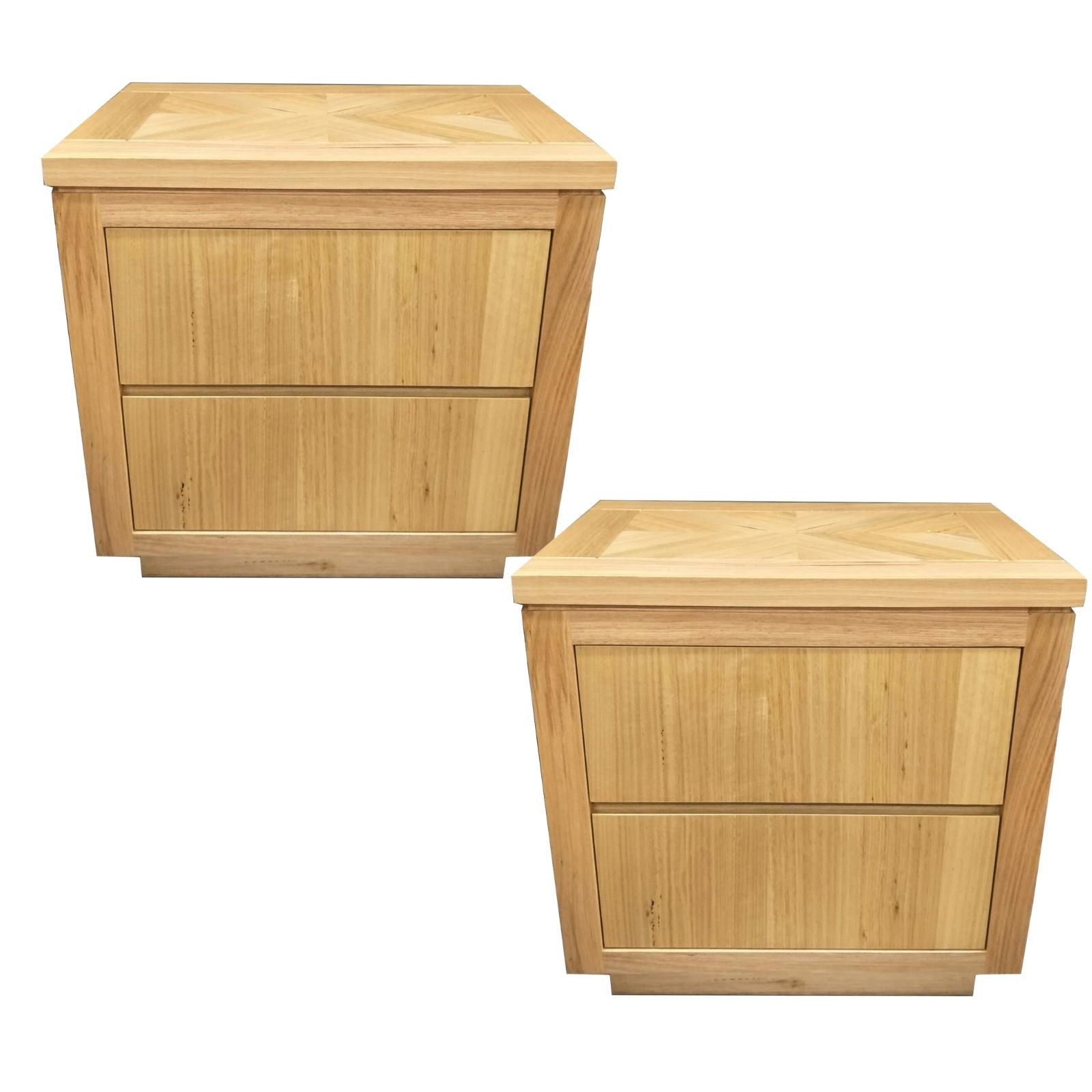 Rosemallow 2pc Bedside Table 2 Drawers Storage Cabinet Nightstand End Tables-Furniture &gt; Bedroom &gt; Bedside Tables-PEROZ Accessories