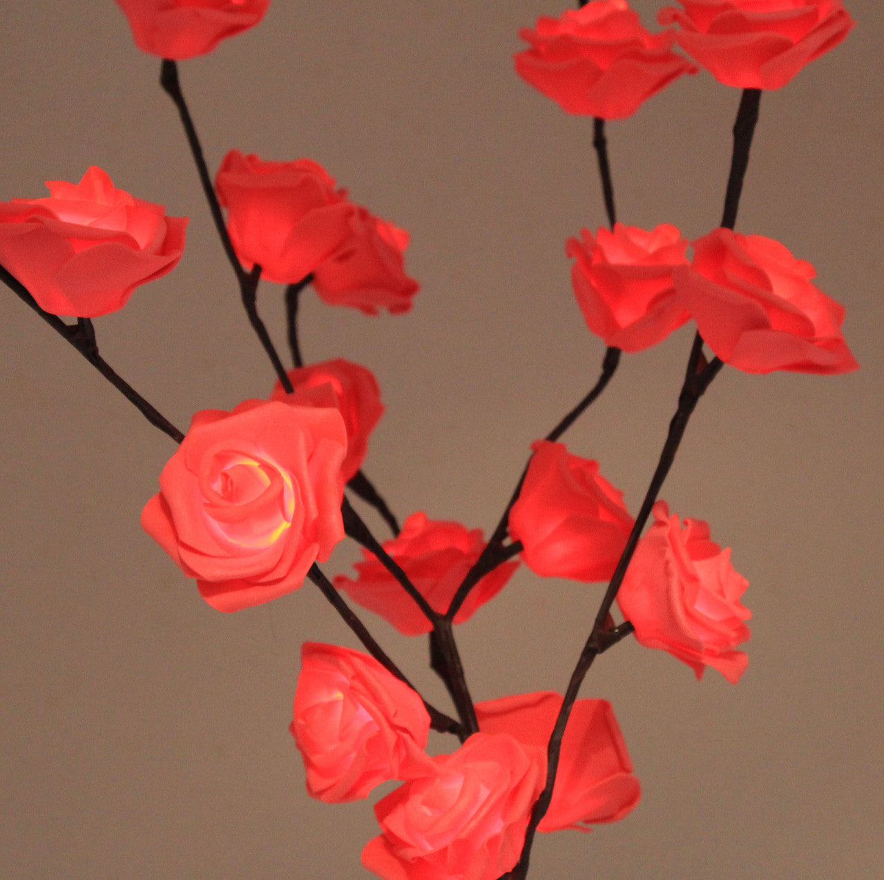 1 Set of 50cm H 20 LED Red Rose Tree Branch Stem Fairy Light Wedding Event Party Function Table Vase Centrepiece Decoration-Home &amp; Garden &gt; Decor &gt; Vases &amp; Table Decor-PEROZ Accessories