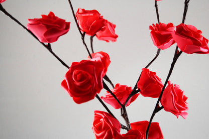 1 Set of 50cm H 20 LED Red Rose Tree Branch Stem Fairy Light Wedding Event Party Function Table Vase Centrepiece Decoration-Home &amp; Garden &gt; Decor &gt; Vases &amp; Table Decor-PEROZ Accessories