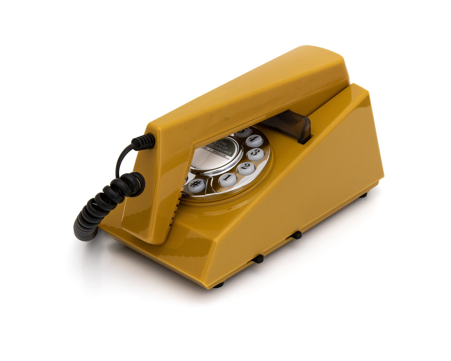 GPO Retro Trim Phone Push Button - Mustard-Audio &amp; Video &gt; Musical Instrument &amp; Accessories-PEROZ Accessories