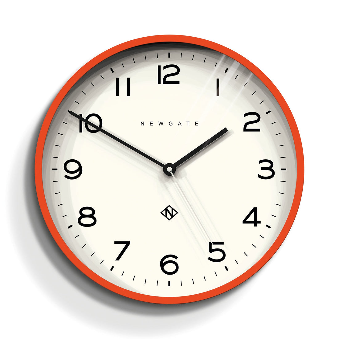 Newgate Number Three Echo Clock Silicone Orange-Home &amp; Garden &gt; Decor-PEROZ Accessories