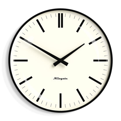 Newgate Radio City Wall Clock - Matte Black-Home &amp; Garden &gt; Decor-PEROZ Accessories