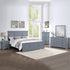 5 Pieces Bedroom Suite in Solid Wood & MDF King Size Grey Colour Bed, Bedside Table, Dresser & Tallboy-Furniture > Bedroom > Beds & Bed Frames-PEROZ Accessories