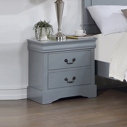 5 Pieces Bedroom Suite in Solid Wood &amp; MDF Queen Size Grey Colour Bed, Bedside Table, Dresser &amp; Tallboy-Furniture &gt; Bedroom &gt; Beds &amp; Bed Frames-PEROZ Accessories