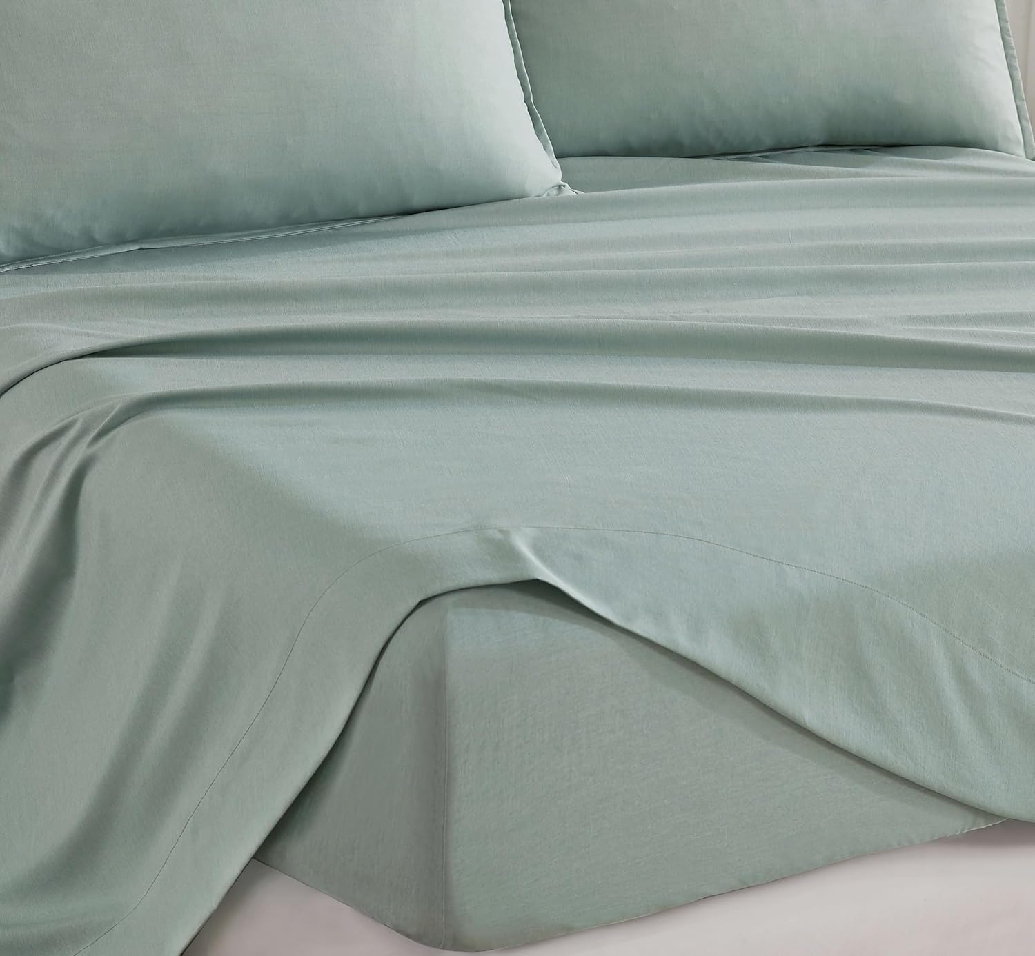 Bamboo Microfibre Sheet Set - Sage Green - Double-Home &amp; Garden &gt; Bedding &gt; Bed Sheets-PEROZ Accessories