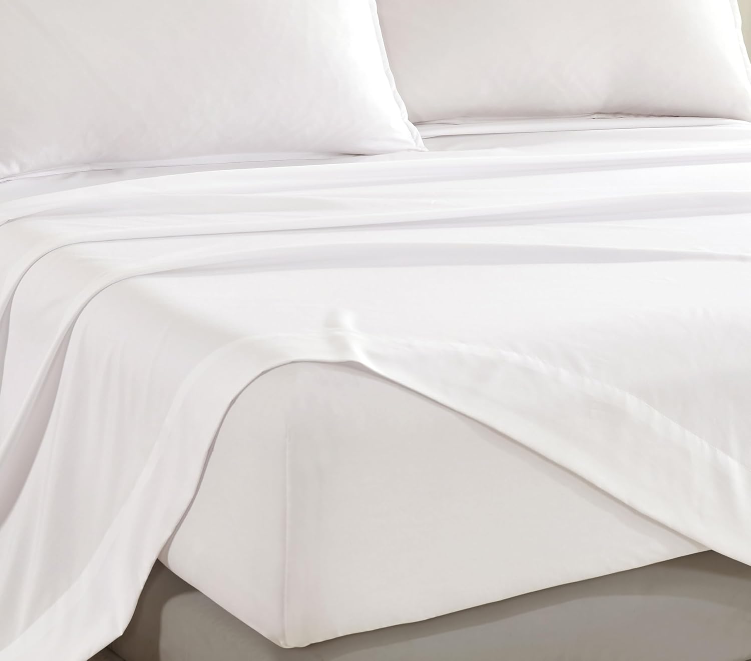 Bamboo Microfibre Sheet Set - White - Double-Home &amp; Garden &gt; Bedding &gt; Bed Sheets-PEROZ Accessories