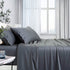 1000tc bamboo cotton sheet set charcoal double-Home & Garden > Bedding > Bed Sheets-PEROZ Accessories