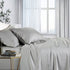 1000tc bamboo cotton sheet set silver double-Home & Garden > Bedding > Bed Sheets-PEROZ Accessories