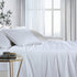 1000tc bamboo cotton sheet set double white-Home & Garden > Bedding > Bed Sheets-PEROZ Accessories