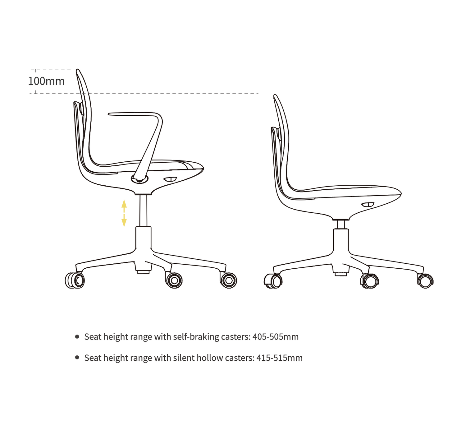 UFOU Joyin Tail Designer Ergonomic Chair - Flamingo-Furniture &gt; Bar Stools &amp; Chairs-PEROZ Accessories