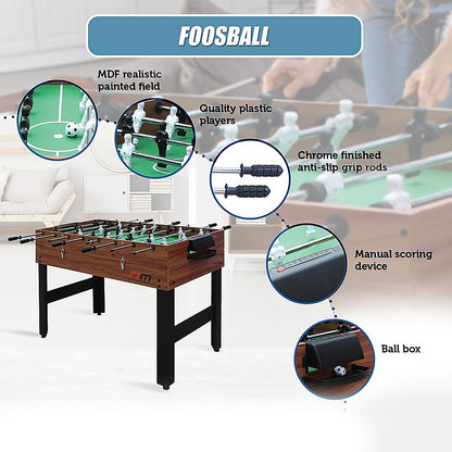 4FT 3-in-1 Games Foosball Soccer Hockey Pool Table-Gift &amp; Novelty &gt; Games &gt; Activity Games-PEROZ Accessories